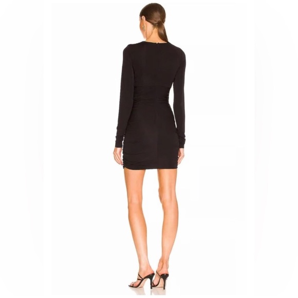 Cinq à Sept Tristan Ruched Cut-Out Mini Dress Black Size 12 NWT - Picture 4 of 6